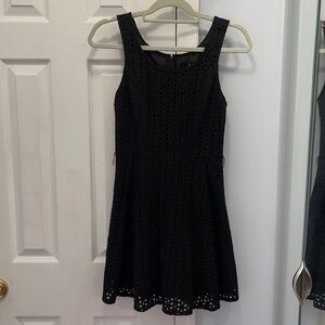 Black Lace Mini Dress Knee Length Size Medium